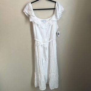 White Cami Midi Dress